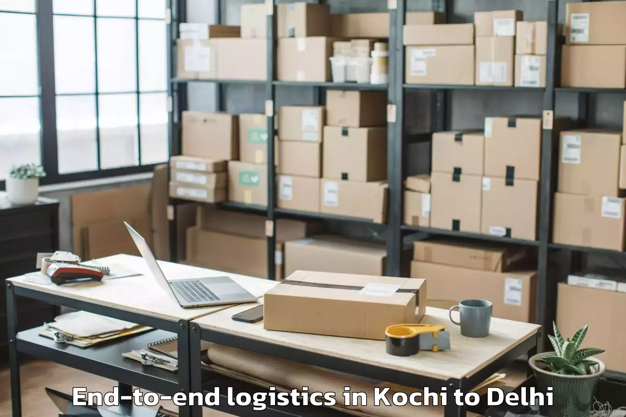 Professional Kochi to Delhi Technological University End To End Logistics